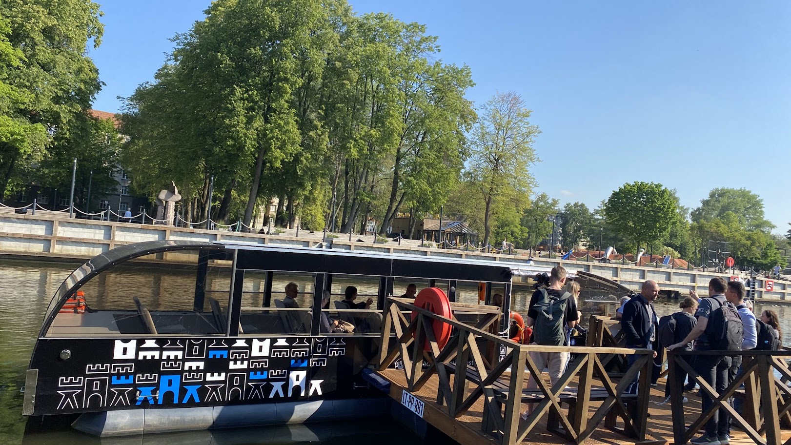 У Клайпедзе запрацаваў першы ў Літве рачны гарадскі маршрут