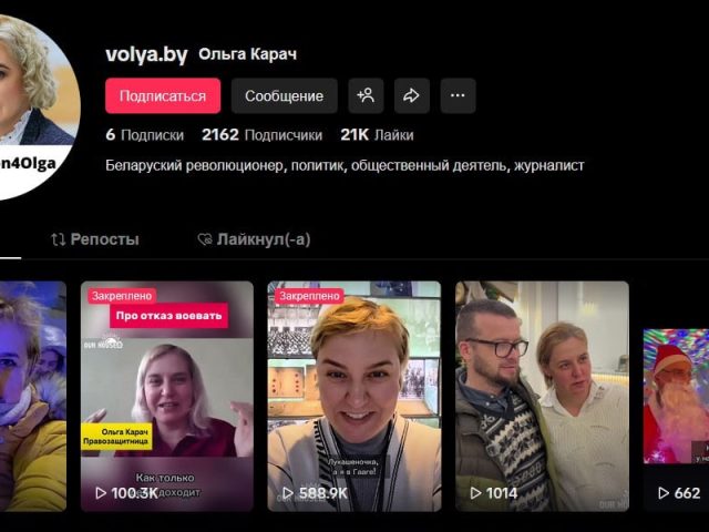 Кричевский суд признал «экстремистским» ТikТоk общественной активистки Ольги Карач